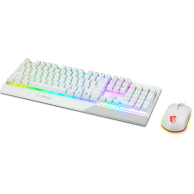 TECLADO RATON MSI VIGOR GK30 COMBO WHITE ES