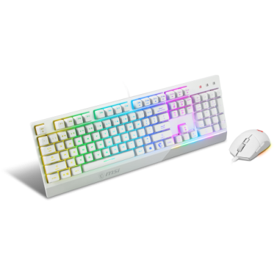 TECLADO RATON MSI VIGOR GK30 COMBO WHITE ES