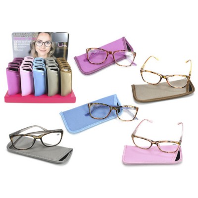 EXPOSITOR 30 GAFAS LECTURA SENORA PARIS 5 MODELOS COLORES Y GRADUACIONES SURTIDOS UMAY 332803