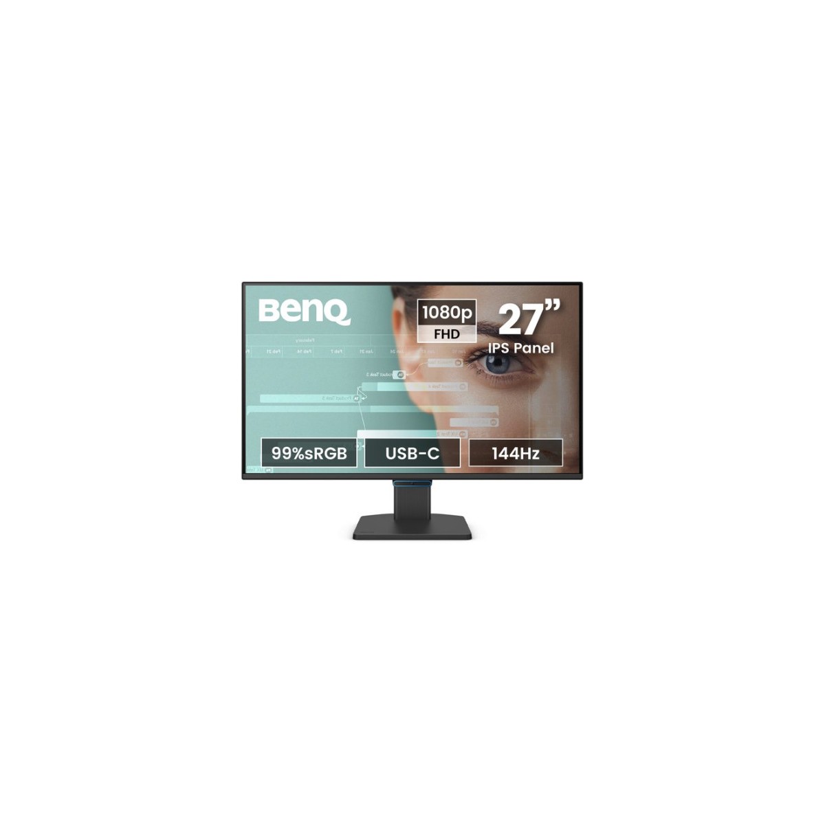 MONITOR BENQ GW2790C 9HLNPLBQBE 27 1080P FHD 144HZ IPS EYE CARE USB C CERTIFICADO TUV