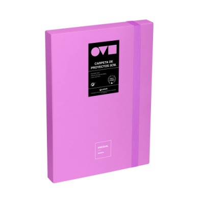 CAJA DE PROYECTOS 3CM EN POLYFOAM UNEQUAL MINIMAL LAVANDA GRAFOPLAS 91271069