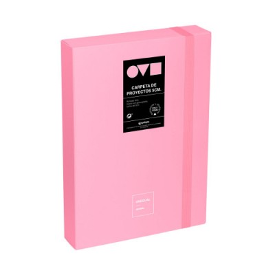 CAJA DE PROYECTOS 5CM EN POLYFOAM UNEQUAL MINIMAL ROSA GRAFOPLAS 91271253