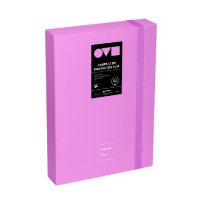 CAJA DE PROYECTOS 5CM EN POLYFOAM UNEQUAL MINIMAL LAVANDA GRAFOPLAS 91271269