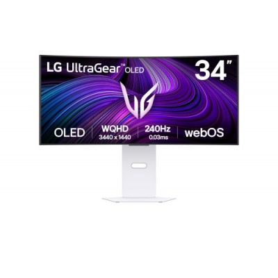 MONITOR LG 34 PULGADAS 34GX90SA W 864 CM 3440 X 1440 PIXELES WIDE QUAD HD OLED BLANCO