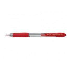 BOLIGRAFO RETRACTIL SUPERGRIP 10MM ROJO PILOT BPGP 10R M R