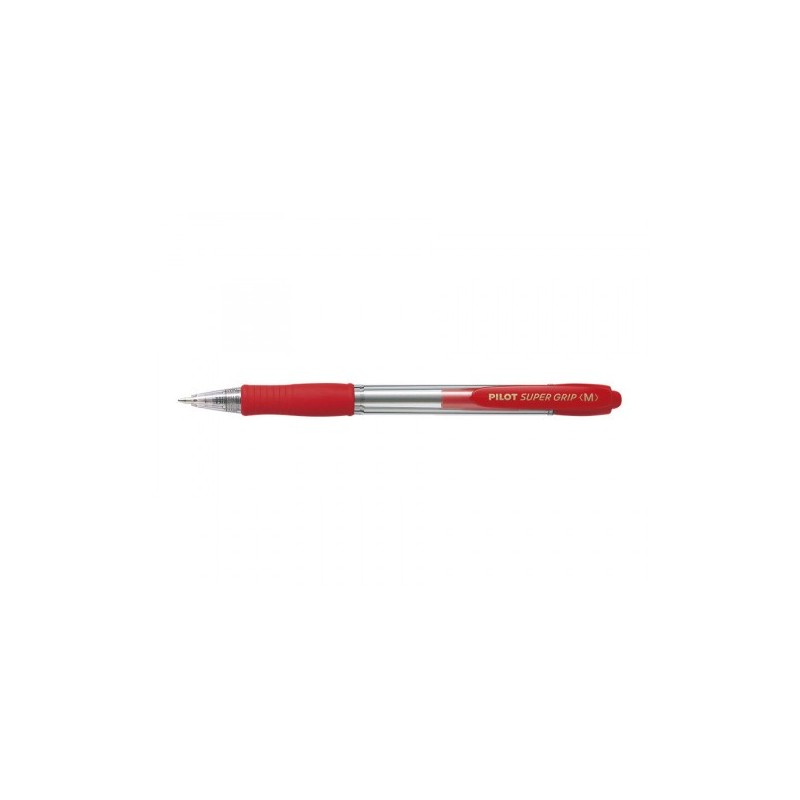 BOLIGRAFO RETRACTIL SUPERGRIP 10MM ROJO PILOT BPGP 10R M R