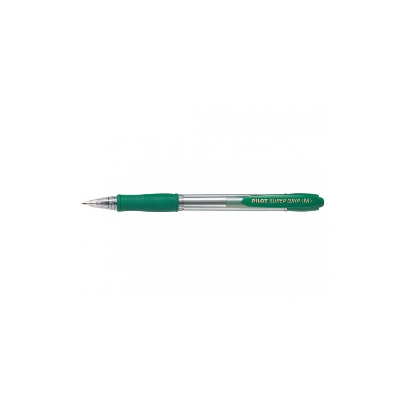 BOLIGRAFO RETRACTIL SUPERGRIP 10MM VERDE PILOT BPGP 10R M G