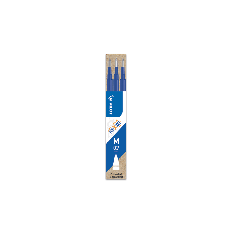 PACK 3 RECAMBIOS FRIXION AZUL PILOT BLS FR7 L S3