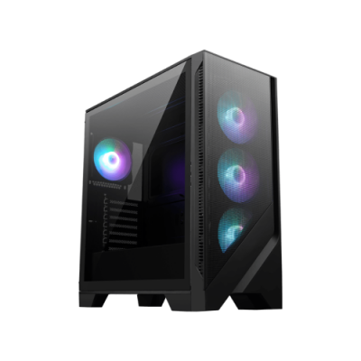 MSI MAG FORGE 320R AIRFLOW carcasa de ordenador Micro Torre Negro Transparente