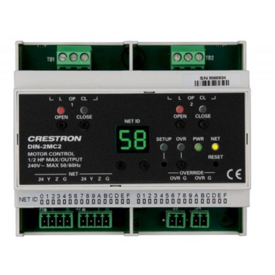 CRESTRON DIN RAIL MOTOR CONTROL 2 FEEDS 2 CHANNELS DIN 2MC2 6501745