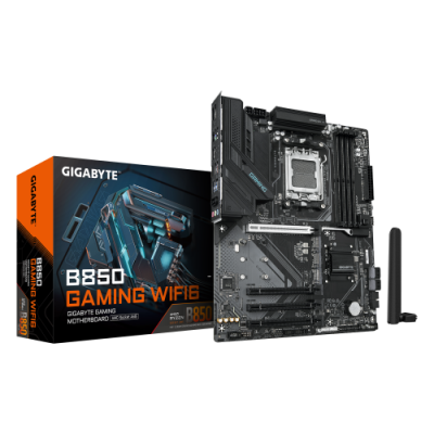 GIGABYTE B850 GAMING WIFI6 Placa Base Procesadores AMD Ryzen Serie 9000 VRM digital de 622 fases hasta 8200MHz DDR5 OC 1xPCIe 5