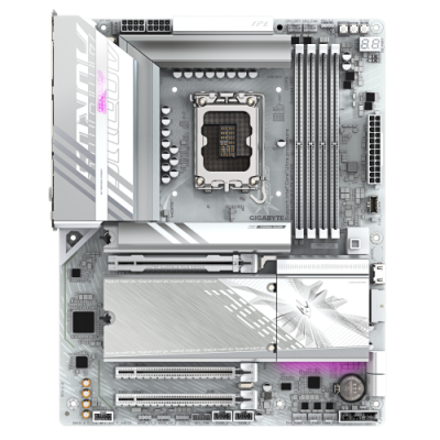 GIGABYTE B860 AORUS ELITE WIFI7 ICE Placa base CPUs Intel Core Ultra VRM de 14121 fases hasta 9200MHz DDR5 1xPCIe 50 2xPCIe 40 