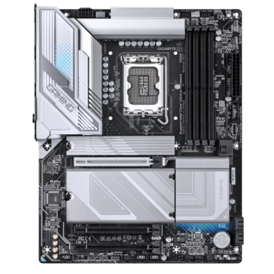 GIGABYTE B860 GAMING X WIFI6E Placa base CPUs Intel Core Ultra VRM de 12121 fases hasta 9066MHz DDR5 1xPCIe 50 2xPCIe 40 M2 LAN