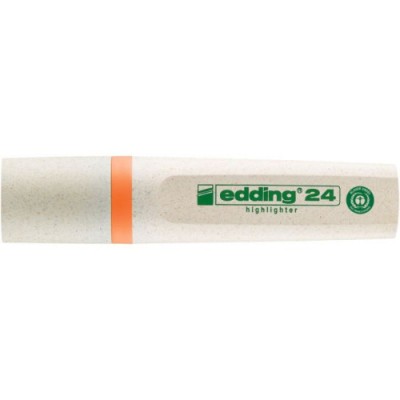 MARCADOR FLUORESCENTE ECOLINE 24 COLOR NARANJA EDDING 24 006