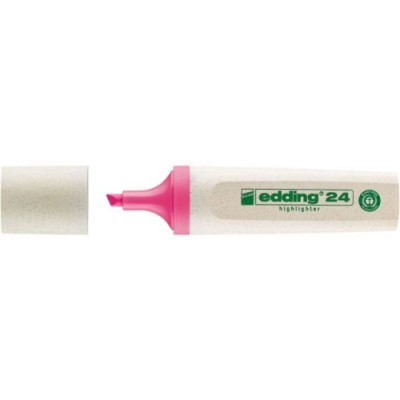 MARCADOR FLUORESCENTE ECOLINE 24 COLOR ROSA EDDING 24 009