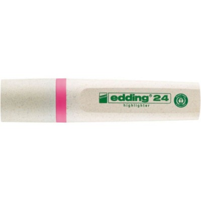 MARCADOR FLUORESCENTE ECOLINE 24 COLOR ROSA EDDING 24 009