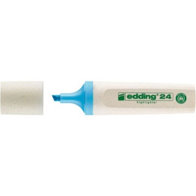 MARCADOR FLUORESCENTE ECOLINE 24 COLOR AZUL CLARO EDDING 24 010