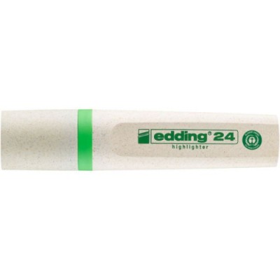 MARCADOR FLUORESCENTE ECOLINE 24 COLOR VERDE CLARO EDDING 24 011