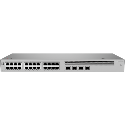 HUAWEI DATA COMMUNICATIONS310S 24T4JS310S 24T4JS310S 24T4J 24 10 100 1000BASE T PORTS 4 25GE SFP PORTS BUILT IN AC POWER FANLES