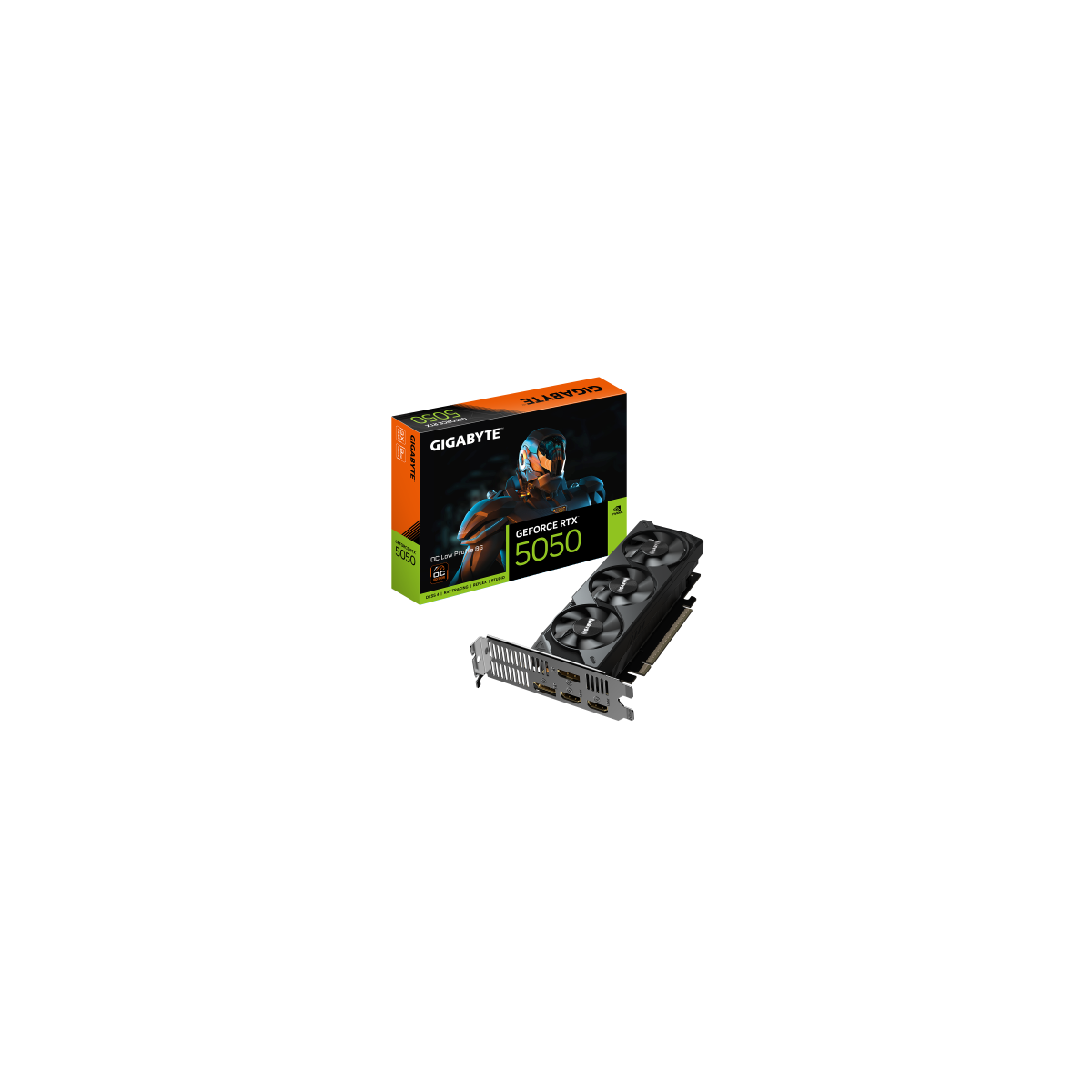 GIGABYTE GeForce RTX 5050 OC Low Profile 8G Tarjeta Grafica 8GB GDDR6 128bit PCI E 50 2587MHz Frecuencia del nucleo 2 x DP 2 x 