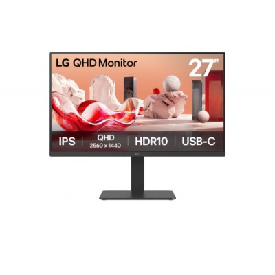 MONITOR LG 27 PULGADAS 27BA65QB 686 CM 2560 X 1440 PIXELES WIDE QUAD HD LED 5 MS NEGRO