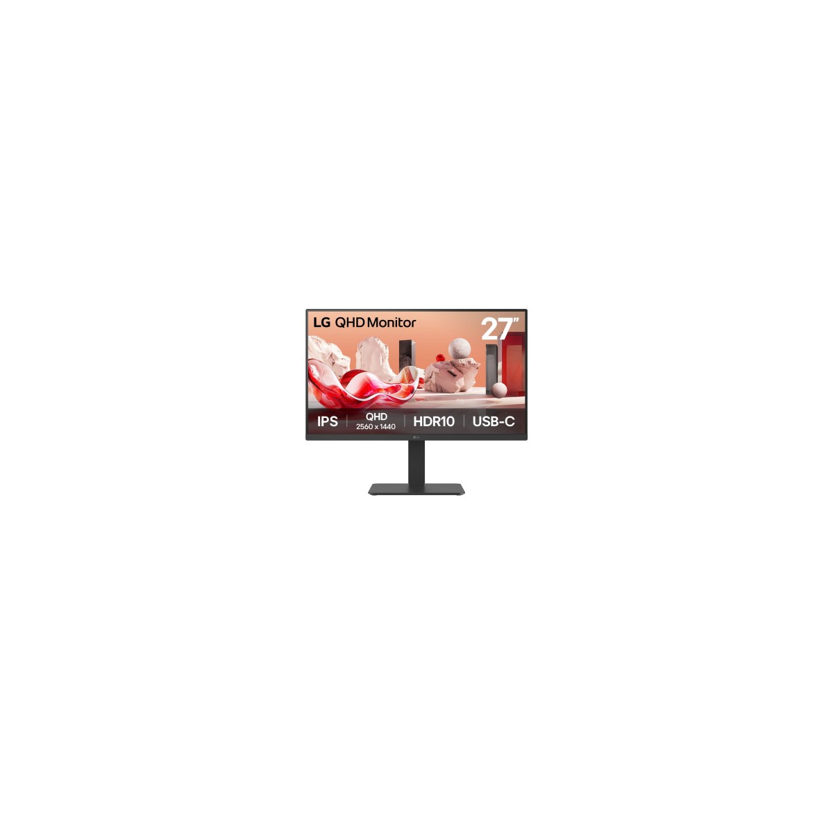 MONITOR LG 27 PULGADAS 27BA65QB 686 CM 2560 X 1440 PIXELES WIDE QUAD HD LED 5 MS NEGRO
