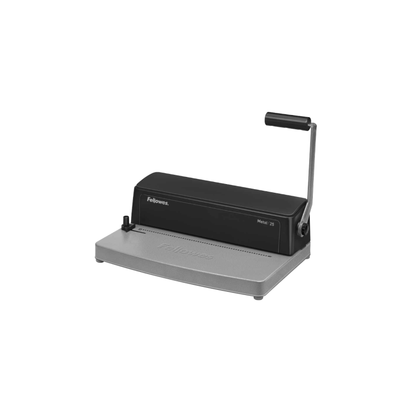 Fellowes Metal 25 Click binding machine 450 hojas Negro Gris