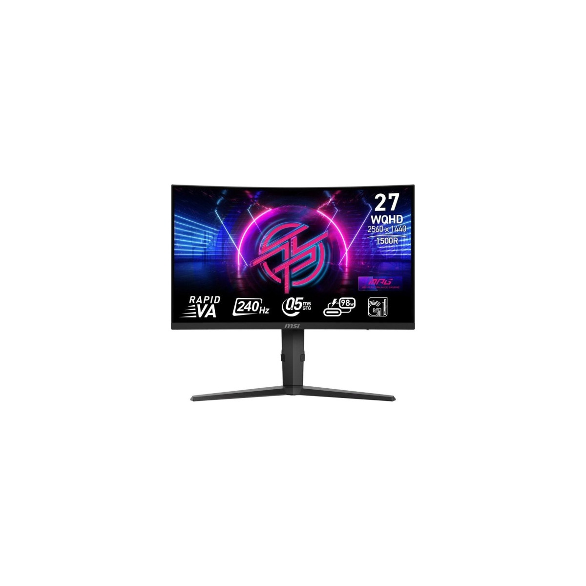 MSI MONITOR MPG 275CQRXF 27 RAPID VA CURVO 1500R 2560X1440 240HZ NEGRO