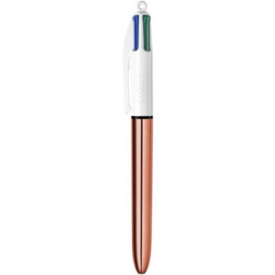 BOLiGRAFO 4 COLORES PINK GOLD BIC 504894