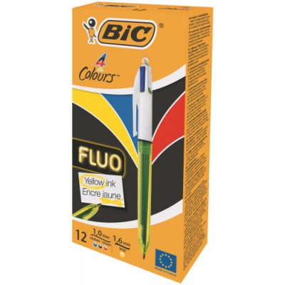 BOLiGRAFO 4 COLORES FLUO BIC 982868