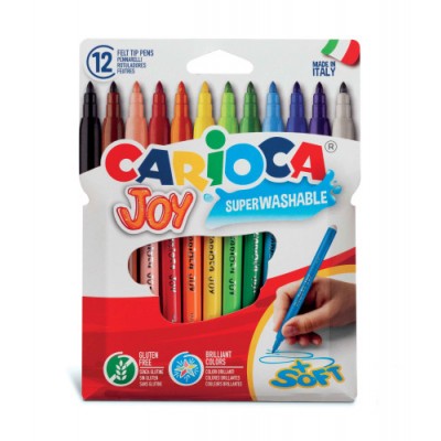 ESTUCHE 12 ROTULADORES JOY BOLSA CARToN CARIOCA 40531