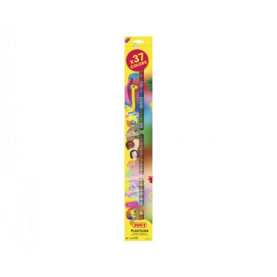 ESTUCHE 37 BARRAS DE PLASTILINA 15G COLORES SURTIDOS JOVI 90 37