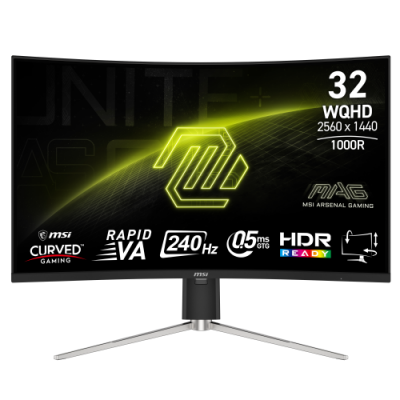 MSI MAG 325CQRXF E2 pantalla para PC 80 cm 315 2560 x 1440 Pixeles Wide Quad HD LED Negro