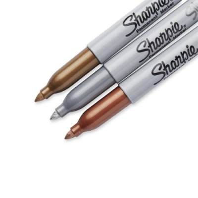 MARCADOR PERMANENT METaLICOS BLISTER 3 PUNTA FINA ORO PLATA BRONCE SHARPIE 1986006