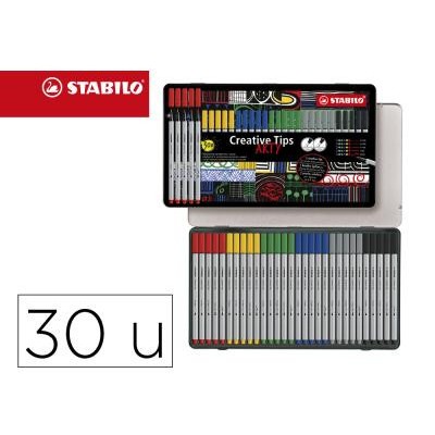 ESTUCHE METAL CREATIVE TIPS ARTY LINE CLASSIC 30 UDS1 UD C PUNTA 4844363295 Y 46 NOV ENE 2024 STABILO 89 30 6 1 20