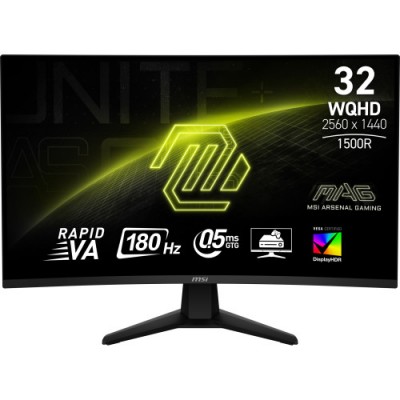 MSI MAG 32CQ6F pantalla para PC 80 cm 315 2560 x 1440 Pixeles Wide Quad HD Negro