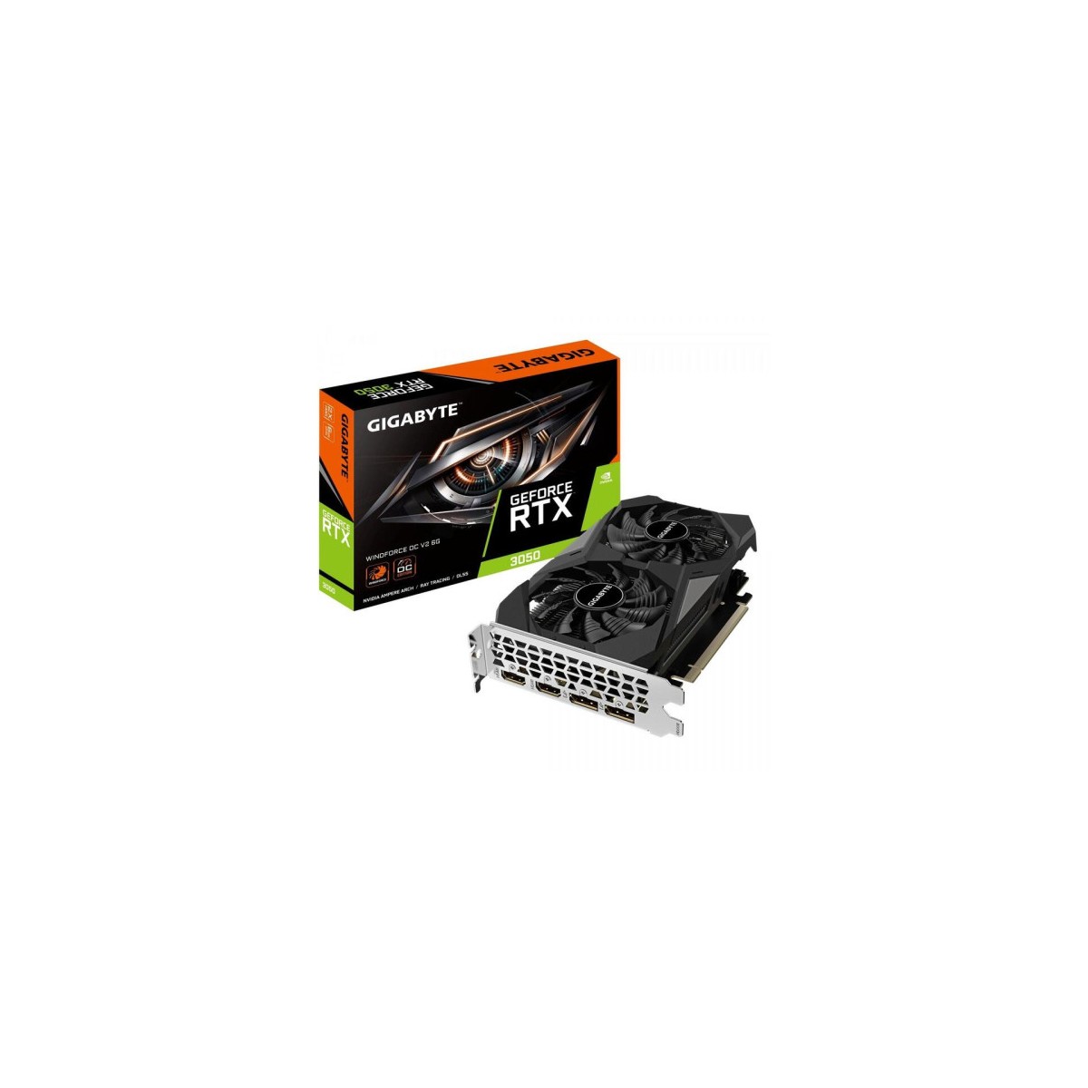 VGA GIGABYTE GV N3050WF2OCV2 6GDNVRTX3050GDDR66GB96BIT2HDMI2DPWINDFORCE 2X 2 VENTILADORES