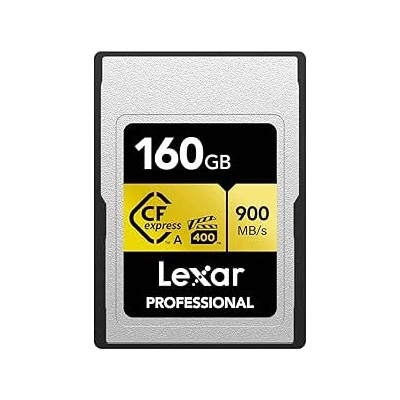 LEXAR 160GB PROFESSIONAL CFEXPRESS TYPE A CARD GOLD SERIE UP TO 900MB S READ 800MB S WRITE VPG 400