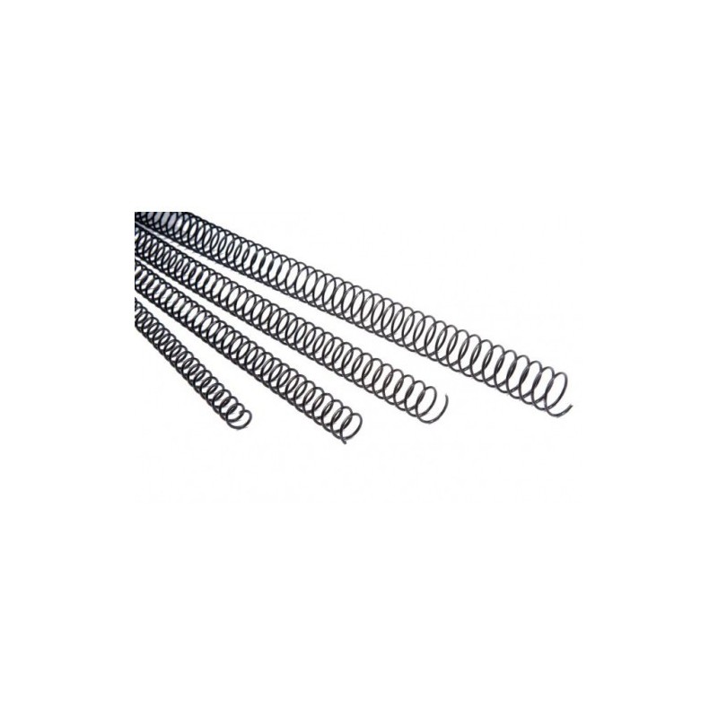 PACK 100 ESPIRALES METALICAS 14 MM NEGRO FELLOWES 5110501