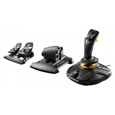 Thrustmaster T16000M FCS Flight Pack Palanca de mando MacPC Analogico Digital USB Negro