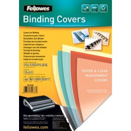 PACK 100 PORTADAS POLIPROPILENO NEGRO 280 MICRAS A4 FELLOWES 5476603