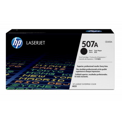 HP 507A TONER HP507A NEGRO CE400A