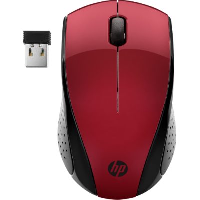 HP Raton inalambrico 220 Rojo Ocaso