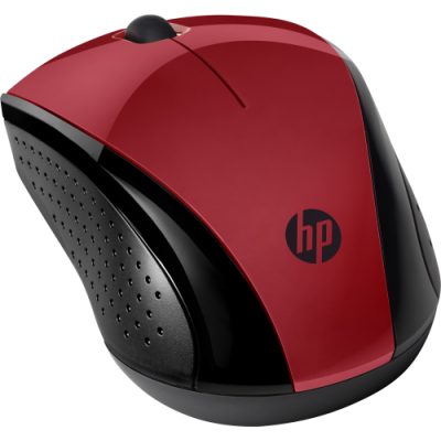 HP Raton inalambrico 220 Rojo Ocaso