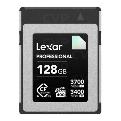 LEXAR 128GB PROFESSIONAL CFEXPRESS 40 TYPE B CARD UP TO 3700MB S READ 3400MB S WRITE VPG 400