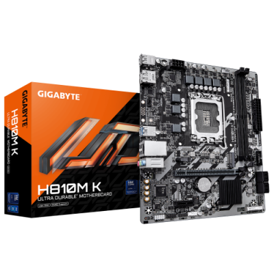 PLACA GIGABYTE H810M KINTEL1851H8102DDR5128GBHDMIDP4SATA61M2GBLAN3USB32MATX