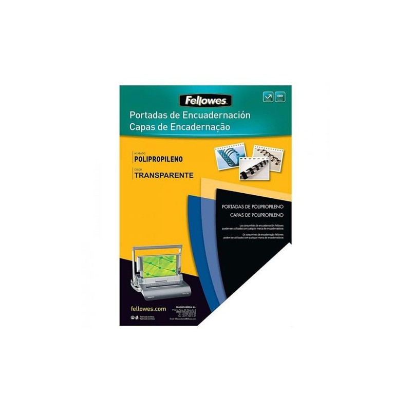 PACK 50 PORTADAS POLIPROPILENO 700 MICRAS TRANSLuCIDO FELLOWES 5477301