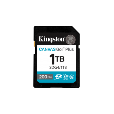 Kingston Technology 1TB SDXC Canvas Go Plus Gen4 200MB s C10 UHS I U3 V30