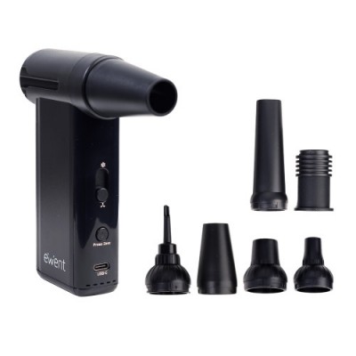 EWENT PISTOLA DE AIRE COMPRIMIDO 8 VELOCIDADES ASPIRADOR BOMBA DE VACIO E INFLADOR 130000 RPM