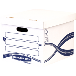 Fellowes 4460801 caja de almacenaje Rectangular Papel Azul Blanco